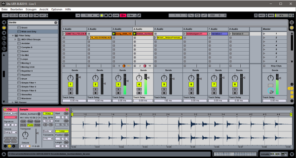 screenshot Setup für Live-Elektronik Ute Reisner